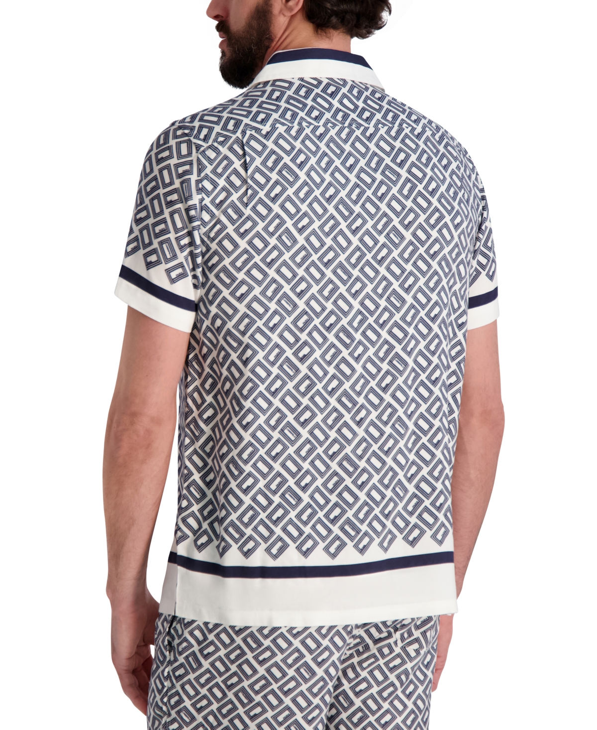 Karl Lagerfeld Men's Double L Short-sleeve Shirt