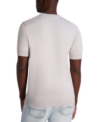 Men's Short Sleeve Knit Crewneck Sweater