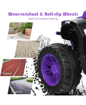 12V Kids Ride on ATV with LED Lights and Treaded Tires and LED lights