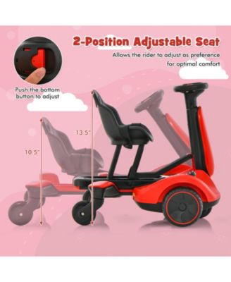 6V Kids Ride on Drift Car with 360° Spin and 2 Adjustable Heights