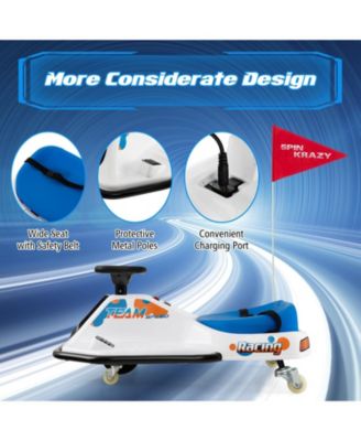 24V Electric Drifting Go Kart for Kids with 360° Spin Wireless Connection