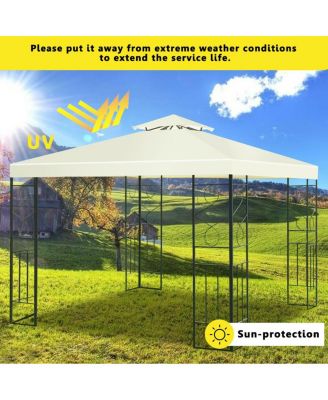 2 Tiers 10 x 10 Feet Patio Gazebo Canopy Tent