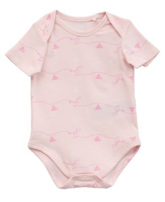 Baby Girls 5-Piece Bodysuits, Shorts, Bib, and Socks Set 