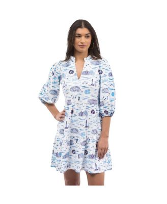 Smith & Quinn - Women's Carolina Blue/White North Carolina Tar Heels Tailgate Tory Dress