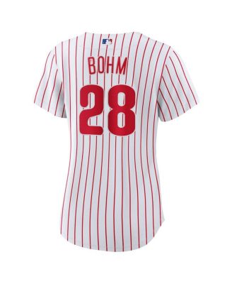 Women's Alec Bohm White Philadelphia Phillies Home Replica Jersey