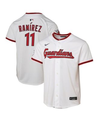 Nike - Big Boys and Girls Jos&eacute; Ramírez White Cleveland Guardians Home Limited Player Jersey