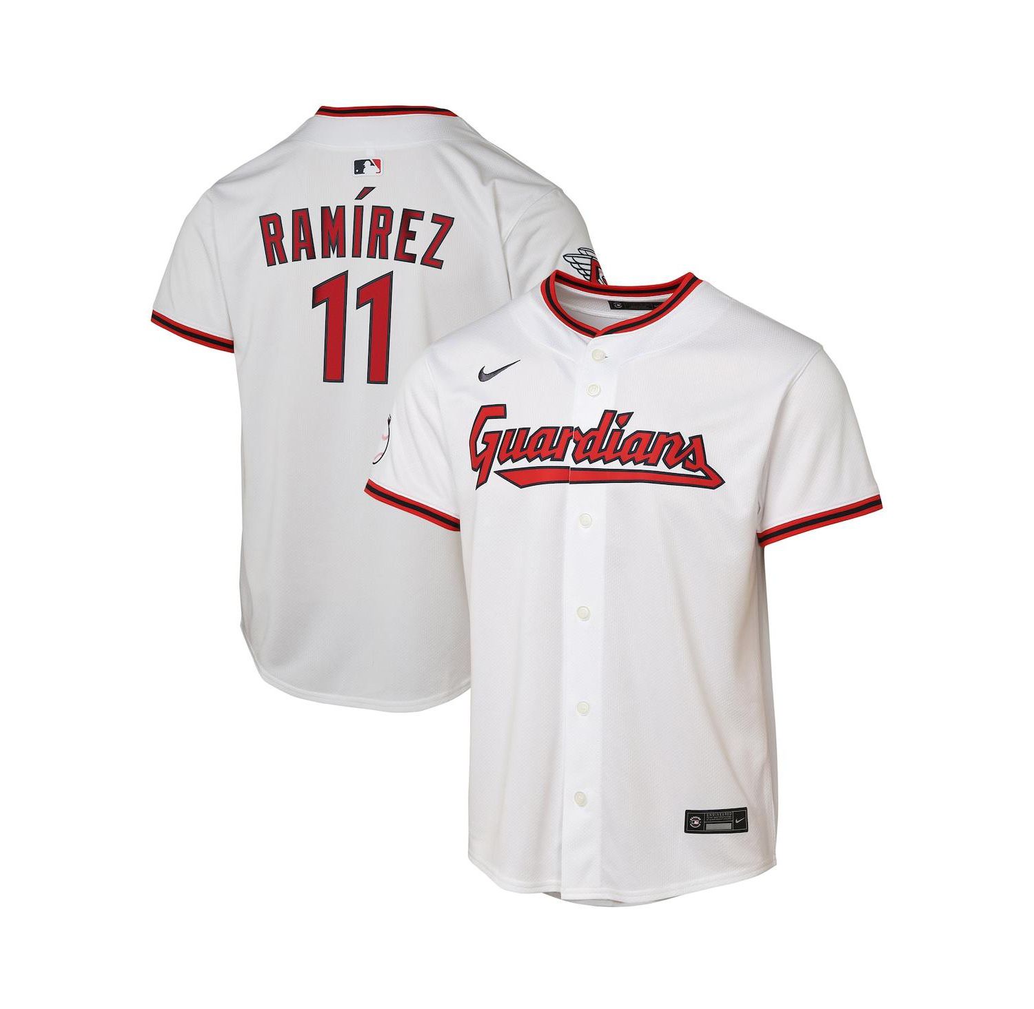 Big Boys and Girls Jos&eacute; Ramírez White Cleveland Guardians Home Limited Player Jersey