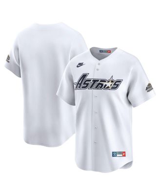 Nike - Men's White Houston Astros Throwback Cooperstown Collection Limited Jersey