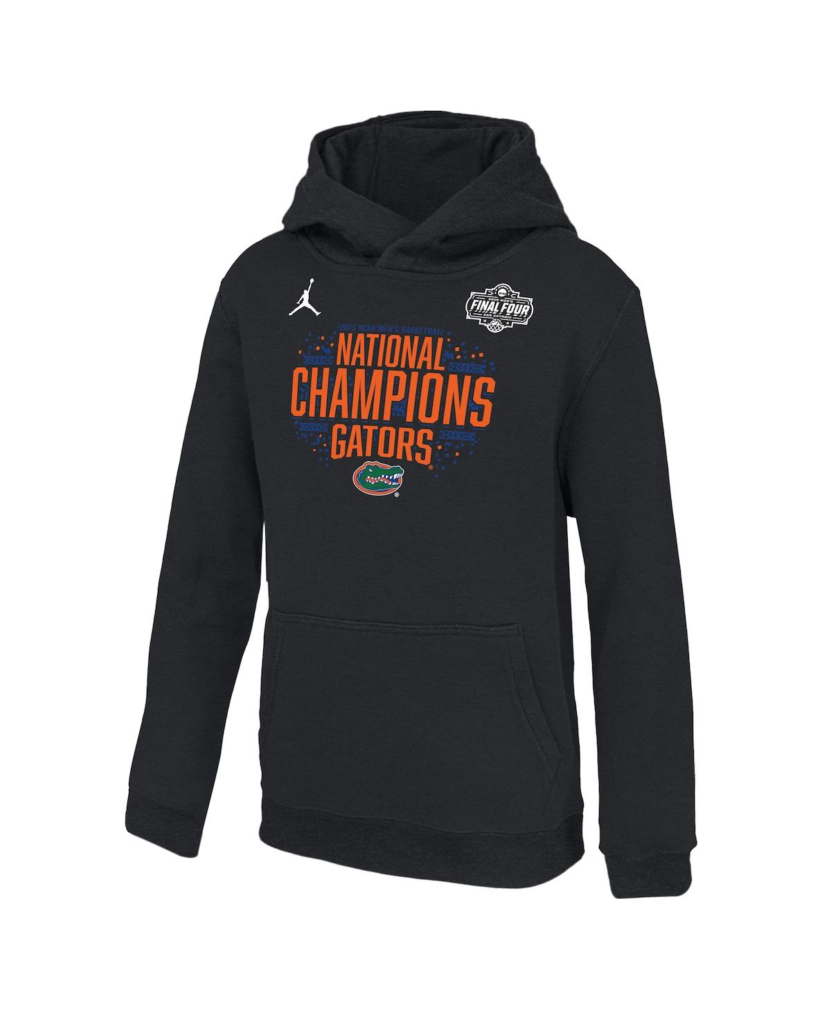 Jordan Big Boys And Girls Black Florida Gators 2025 Ncaa Men's Basketball National Champions Locker Room Pu In Black