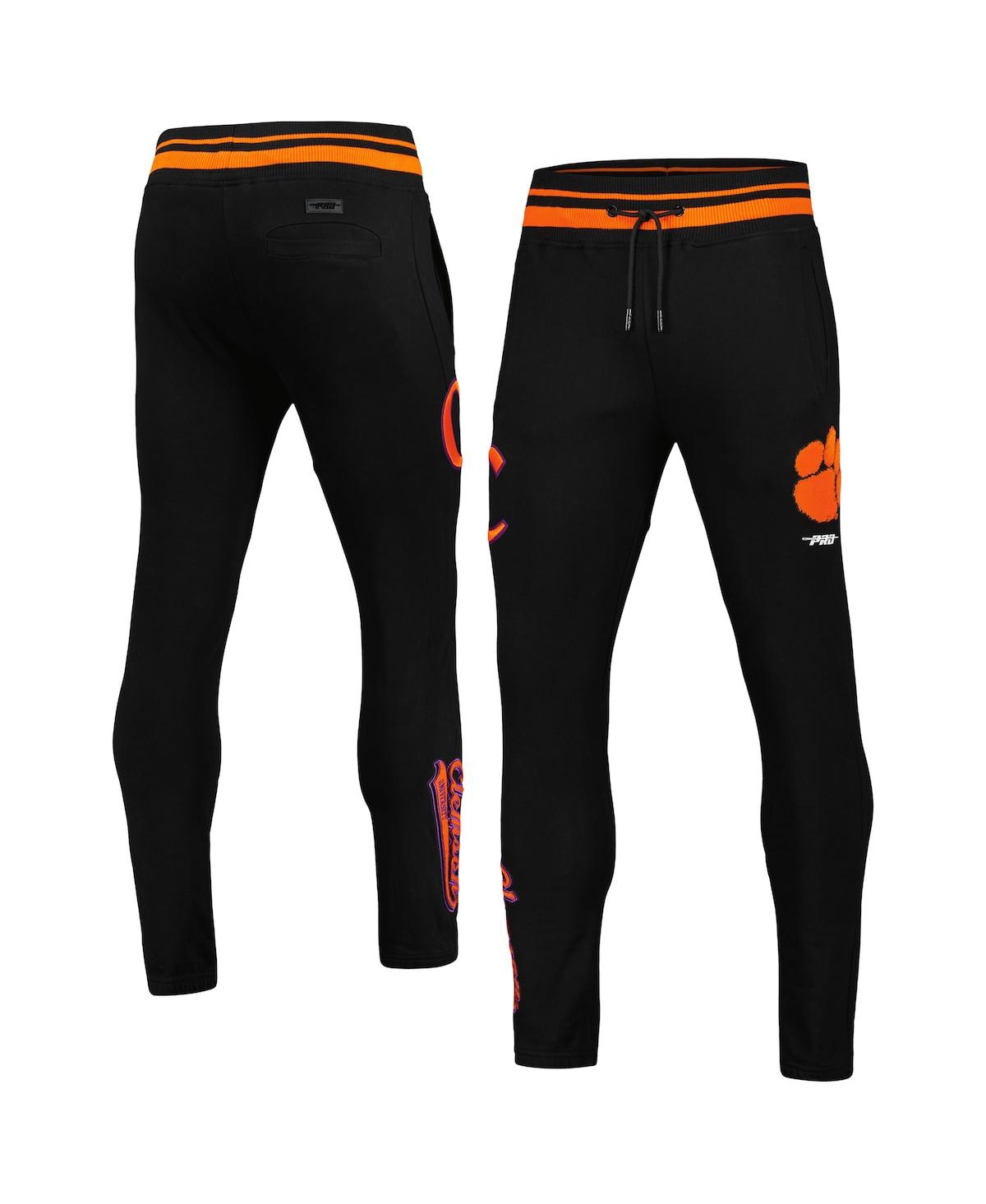Pro Standard Men's Black Clemson Tigers Script Tail Fleece Sweatpants