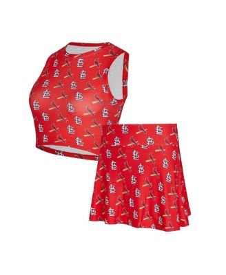 Concepts Sport - Women's Red St. Louis Cardinals Knit Tank Top and Skort Set