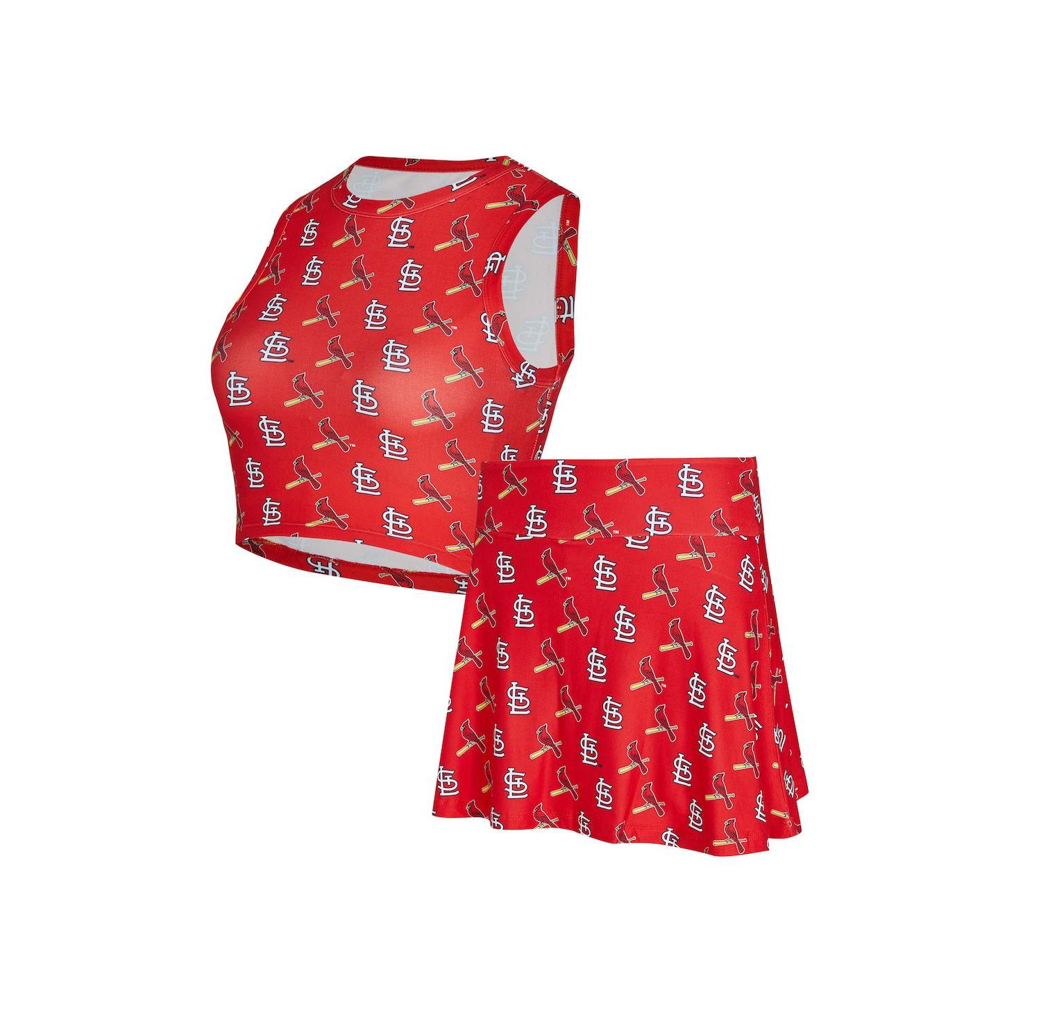 Women's 2-Piece Red St. Louis Cardinals Knit Tank Top and Skort Set