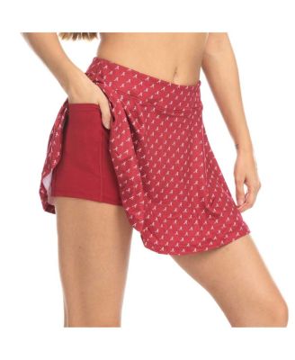 Women's Crimson Alabama Crimson Tide Allover Print Flowy Skort