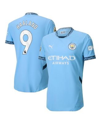 Puma - Men's Erling Haaland Light Blue Manchester City 2024/25 Home Authentic Player Jersey