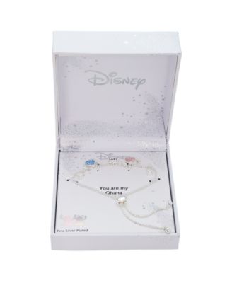 Cubic Zirconia Stitch Angel Love Bolo Bracelet