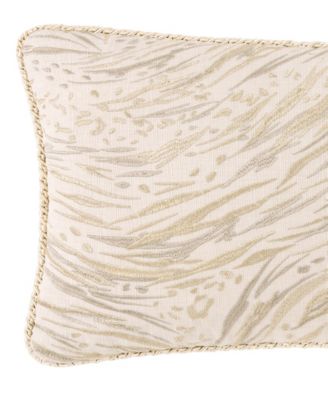 Cara Embroidered Boudoir Decorative Pillow, 19" x 13"
