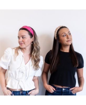 Women's Blushing Braid Headband - Hot Pink