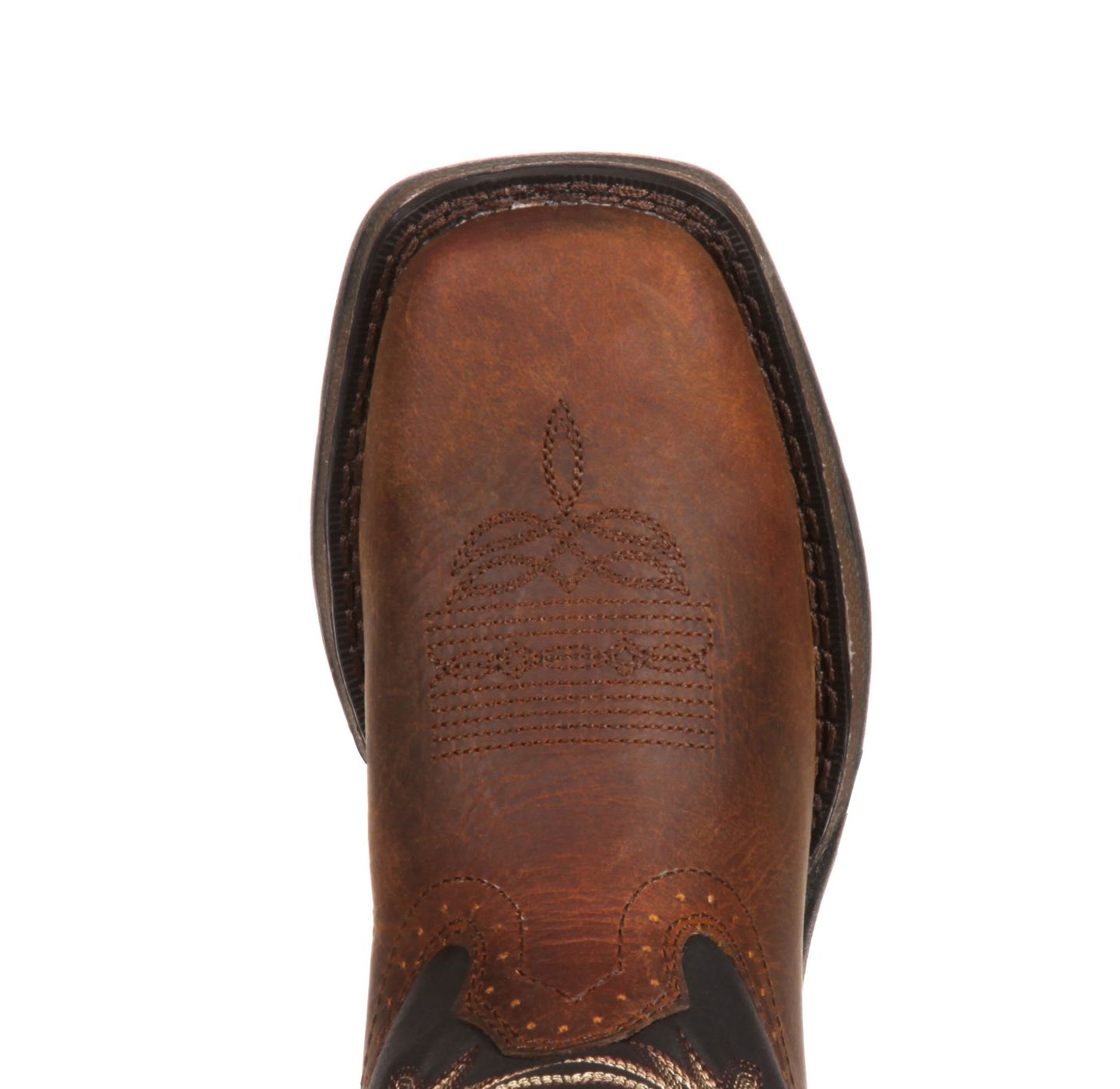 Детские ботинки Durango Lil' Rebelby Big Kid Western Boot, цвет: Рыжевато-коричневый чёрный — фото 6