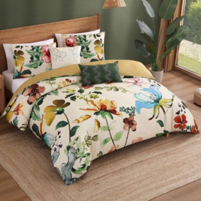 Radiance Bedding 100% Cotton Sateen 5 Piece King Size Reversible Comforter Set