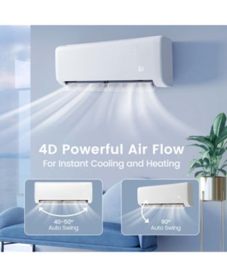 Airtural Series 12000 BTU 21 SEER2 208-230V Ductless Mini Split Air Conditioner with Heater Pump Energy Star Certified