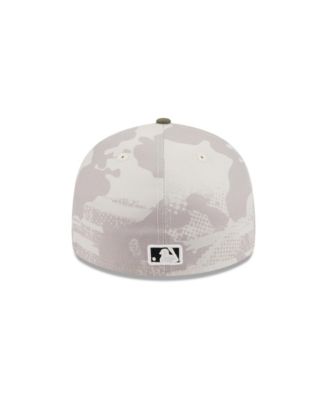 Men's Light Beige/Olive New York Yankees 2025 Armed Forces Day Low Profile 59FIFTY Fitted Hat