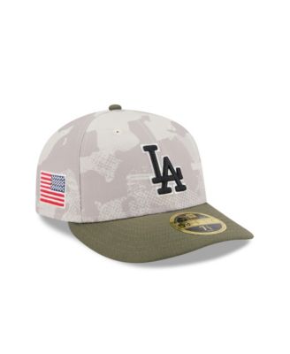 Men's Light Beige/Olive Los Angeles Dodgers 2025 Armed Forces Day Low Profile 59FIFTY Fitted Hat