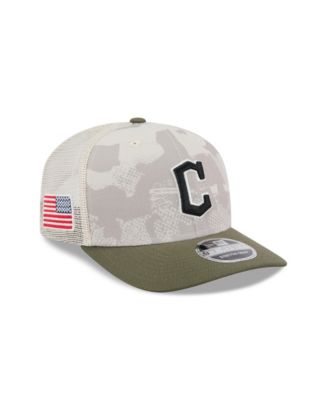 Men's Light Beige/Olive Cleveland Guardians 2025 Armed Forces Day 9SEVENTY Adjustable Hat