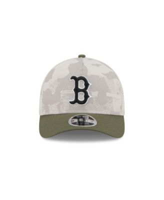 Men's Light Beige/Olive Boston Red Sox 2025 Armed Forces Day 9FORTY M-Crown A-Frame Adjustable Hat