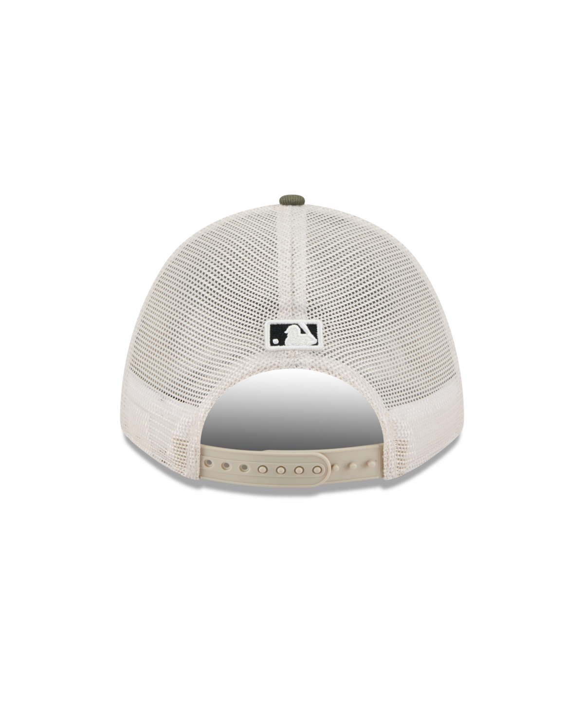 Shop New Era Men's Light Beige/olive Los Angeles Angels 2025 Armed Forces Day 9forty M-crown A-frame Adjustable H