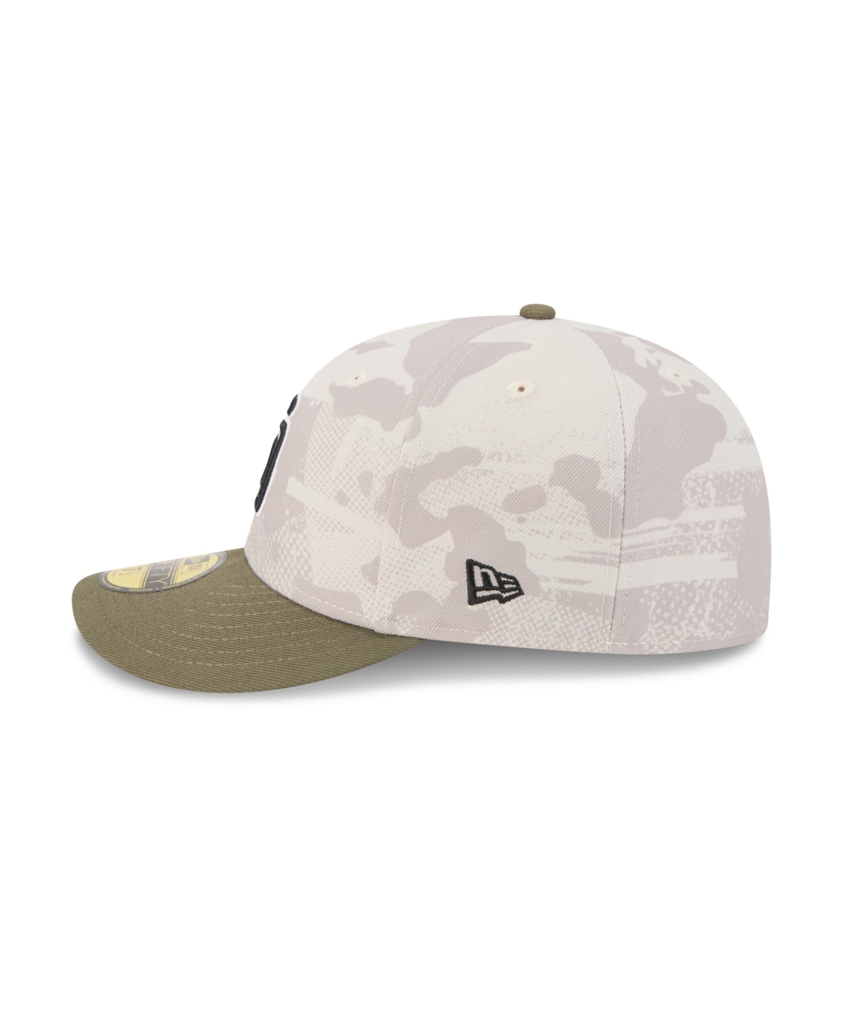 New Era Men's Light Beige/olive San Diego Padres 2025 Armed Forces Day 59fifty Fitted Hat