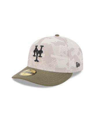 New Era - Men's Light Beige/Olive New York Mets 2025 Armed Forces Day 59FIFTY Fitted Hat