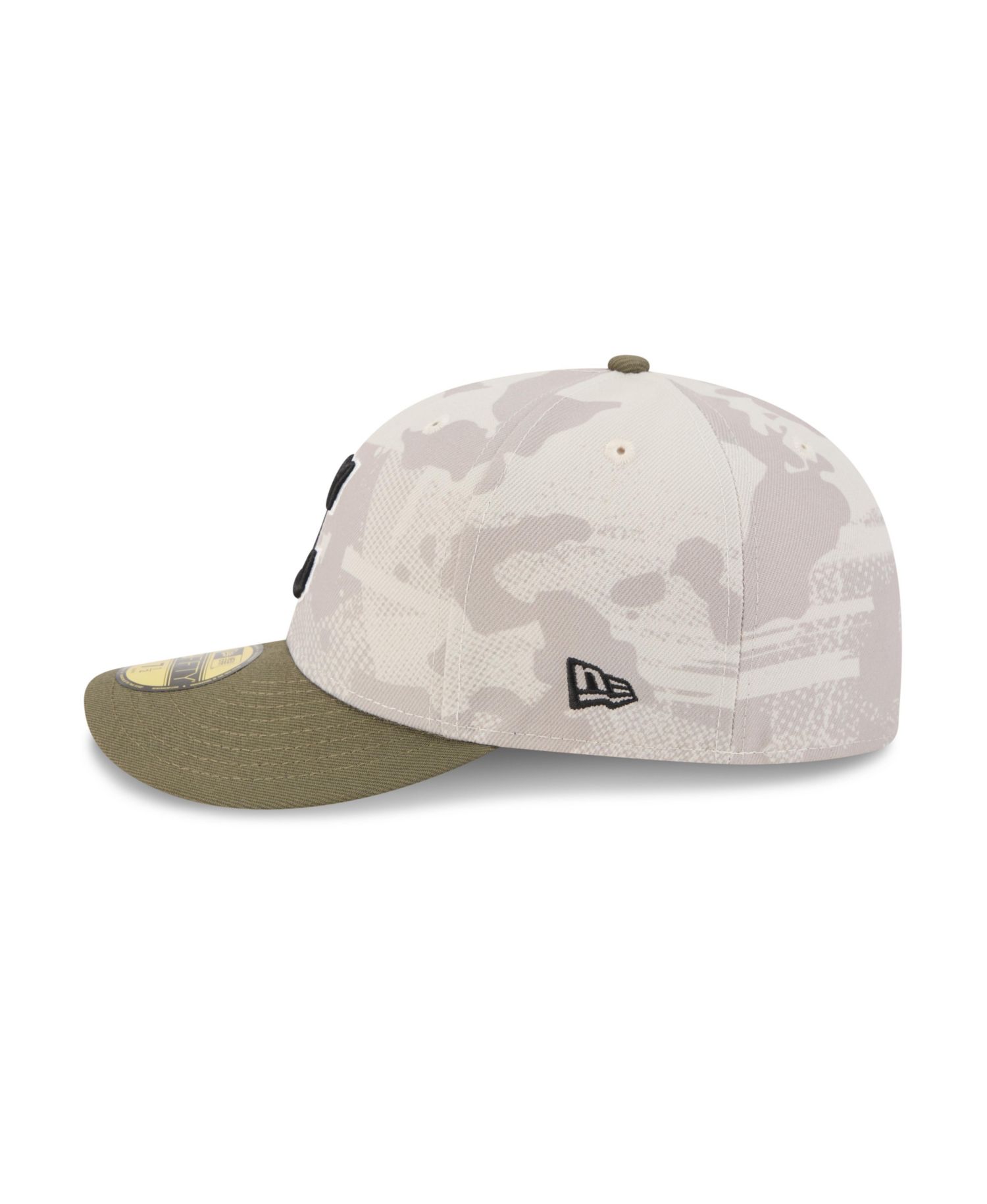 Men's Light Beige/Olive Cleveland Guardians 2025 Armed Forces Day 59FIFTY Fitted Hat