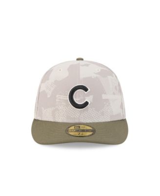 Men's Light Beige/Olive Chicago Cubs 2025 Armed Forces Day 59FIFTY Fitted Hat