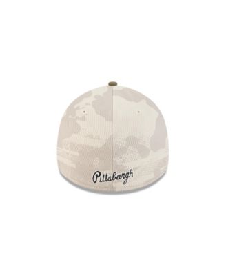 Men's Light Beige/Olive Pittsburgh Pirates 2025 Armed Forces Day 39THIRTY Flex Hat