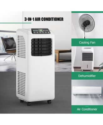  9000 BTU, Built-in Dehumidifier, Remote Control  Portable Air Conditioner