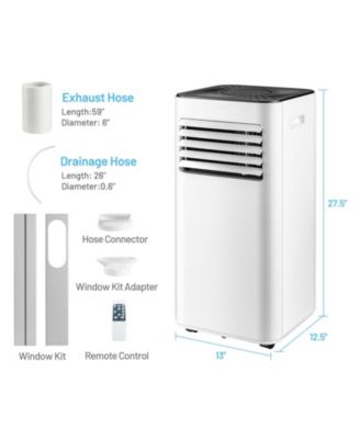 10000 BTU Portable Evaporative Air Cooler Dehumidifier with 24H Timer