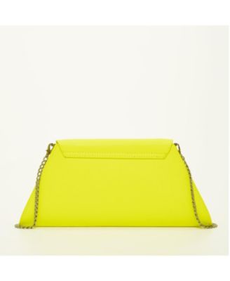 Yellow Purse Leather Clutch Bag Unique Evening Purse Women's Handbag