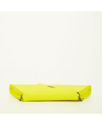 Yellow Purse Leather Clutch Bag Unique Evening Purse Women's Handbag