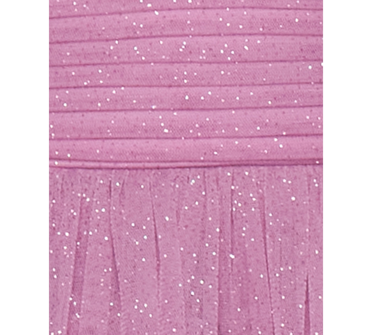 B Darlin Juniors' Strapless Side-shirred Tiered Glitter Mini Dress