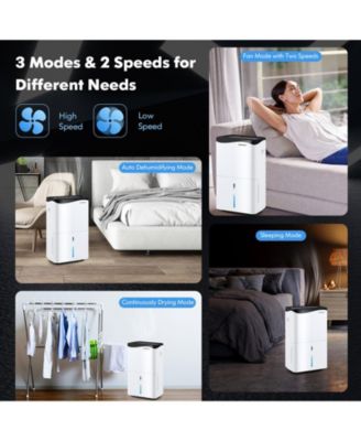 100-Pint Dehumidifier with Smart App and Alexa Control for Home and Basements