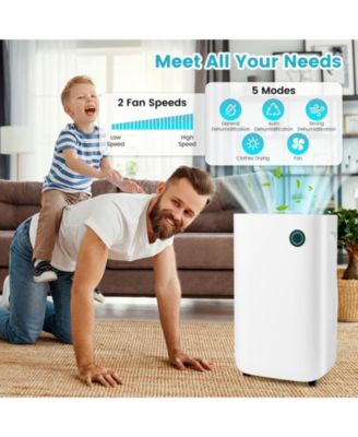 4500 Sq. Ft Dehumidifier with 5 Modes and 3-Color Indicator Light