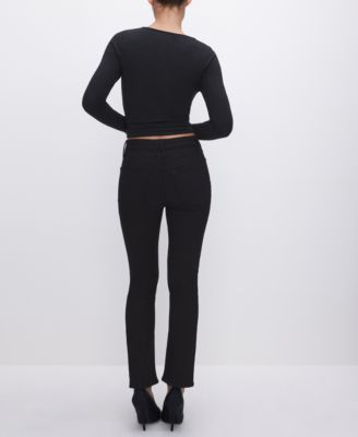 Women's Never Fades Good Legs Mid-Rise Straight-Leg Jeans, Regular & Plus Size