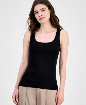 Anne Klein - Women's Sleeveless Square-Neck Tank Top
