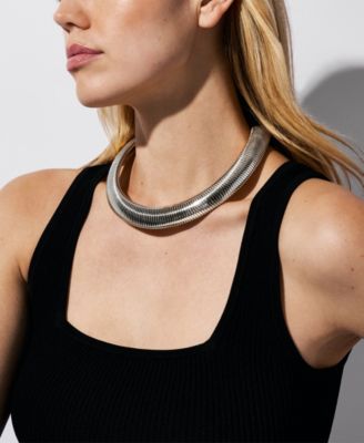 Ribbon Flex Collar Necklace