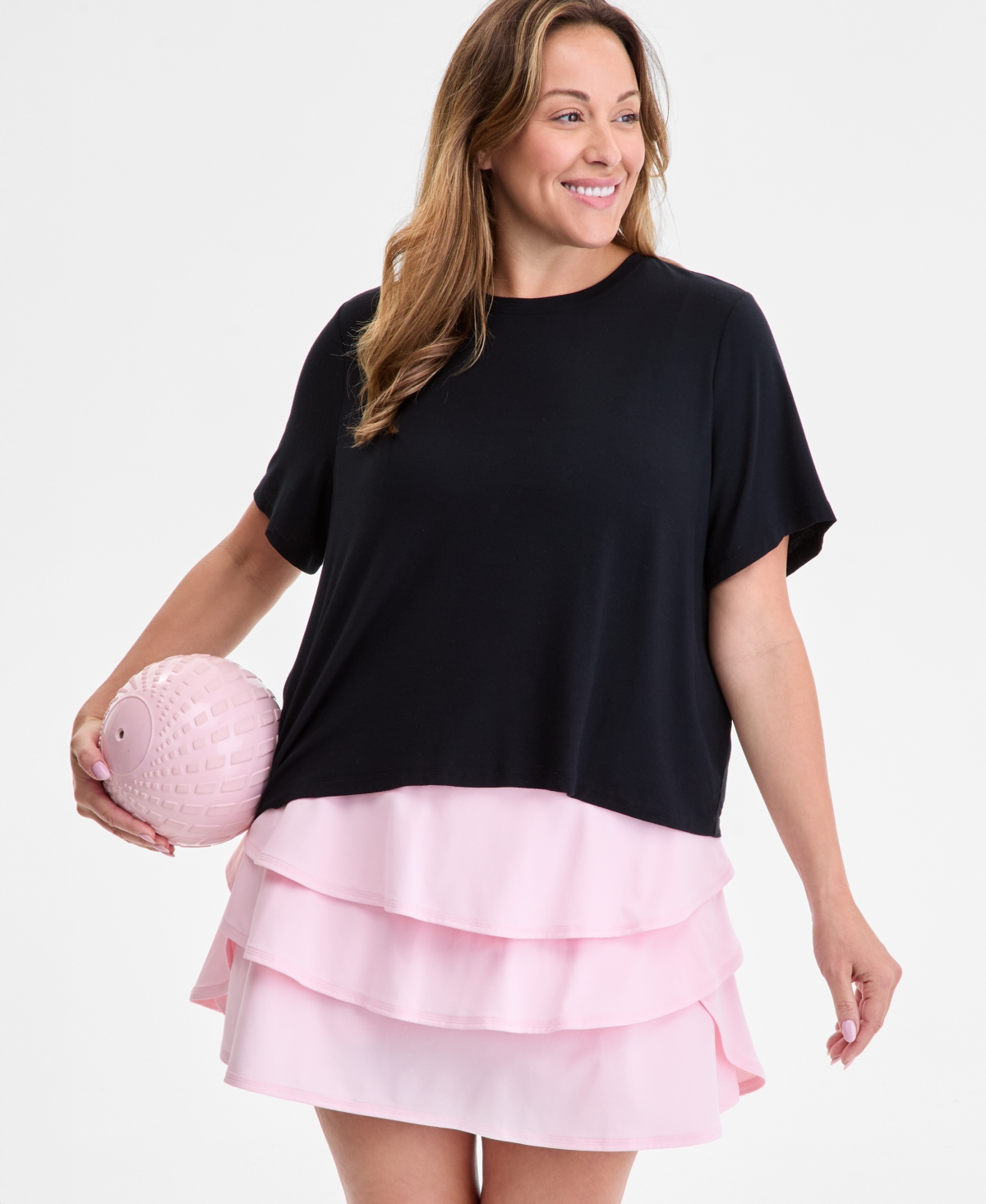 Id Ideology Plus Size Crewneck Short-sleeve T-shirt, Exclusively At Macy's