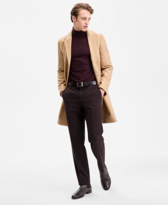 Hugo Boss - Men's Slim-Fit Solid Overcoat