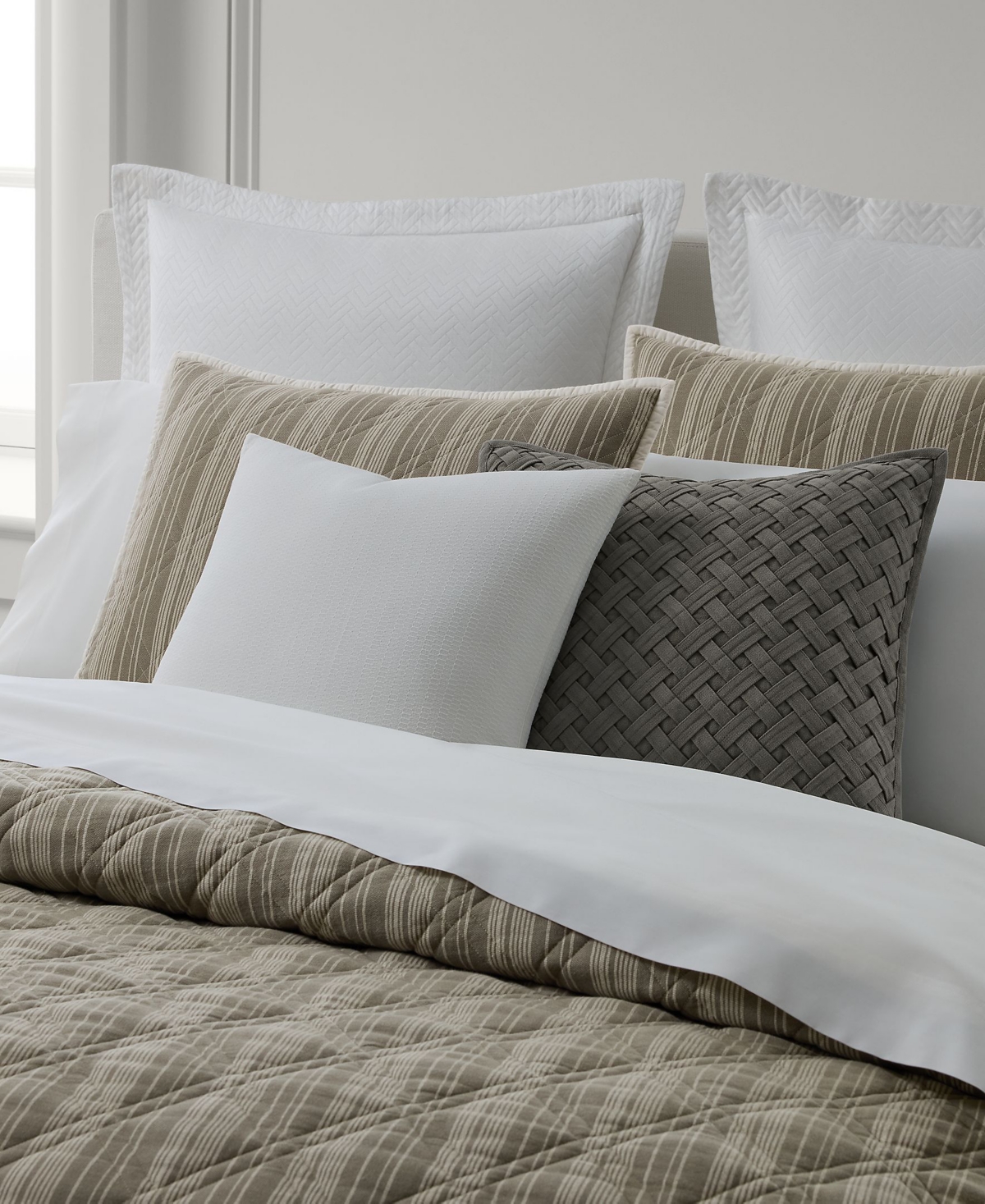 Ralph Lauren Suffield Lattice Decorative Pillow, 20" X 20"