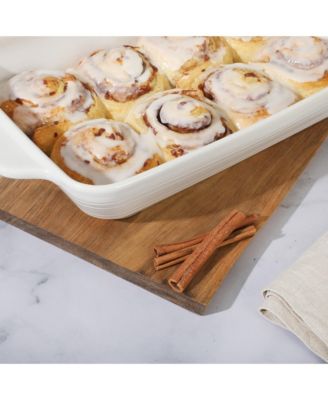 Beachmont 9 x 13 4 Qt Casserole Baking Dish for Oven, Ceramic Baking Pan, Lasagna Pan with Handles - Micorwave and Oven Safe