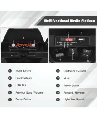 12V Kids Ride on ATV with LED Lights and Treaded Tires and LED lights