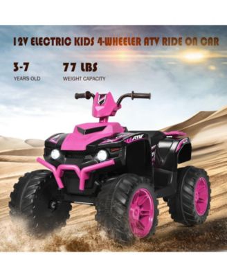 12V Kids Ride on ATV with LED Lights and Treaded Tires and LED lights